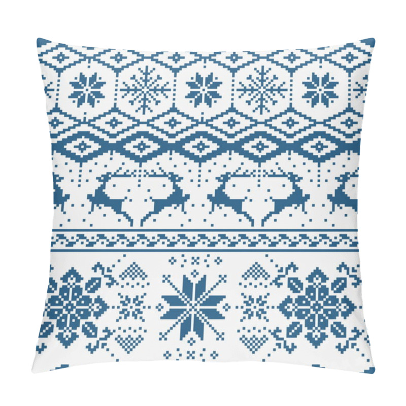 Personality  Christmas Knitted Seamless Pattern Pillow Covers