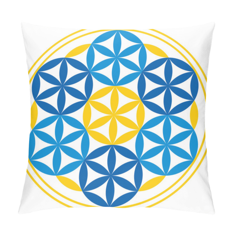 Personality  Flower Of Life With Spheres Pillow Covers