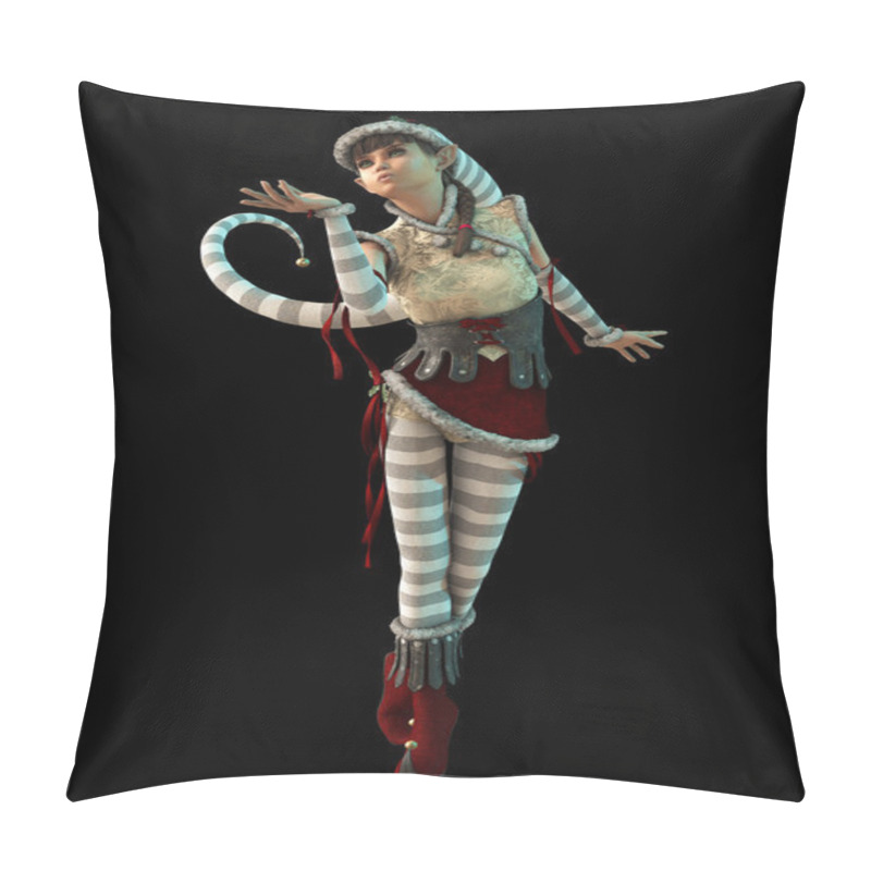 Personality  Santas Little Helper Elsie, 3d CG Pillow Covers