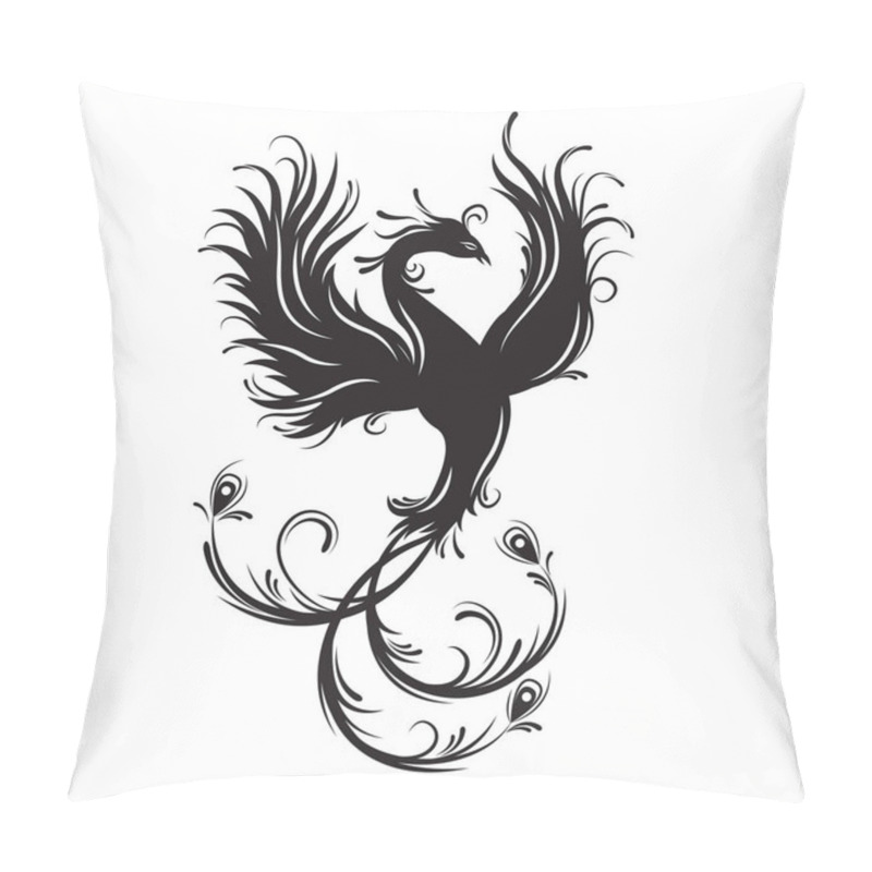 Personality  Phoenix Bird Silhouette.  Pillow Covers