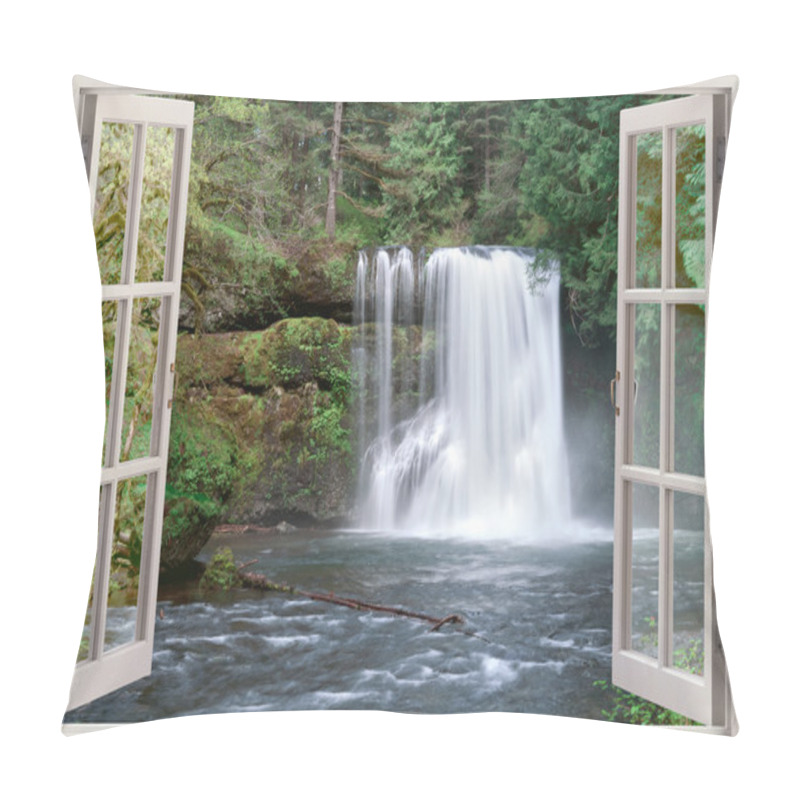 Personality  Open Window View To Upper North Falls Pillow Covers