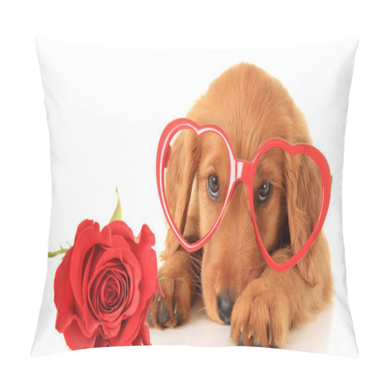 Personality  Valentines Day Puppy Pillow Covers