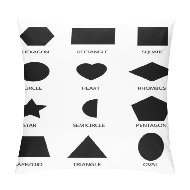 Personality  12 Shape Silhouettes Pillow Covers