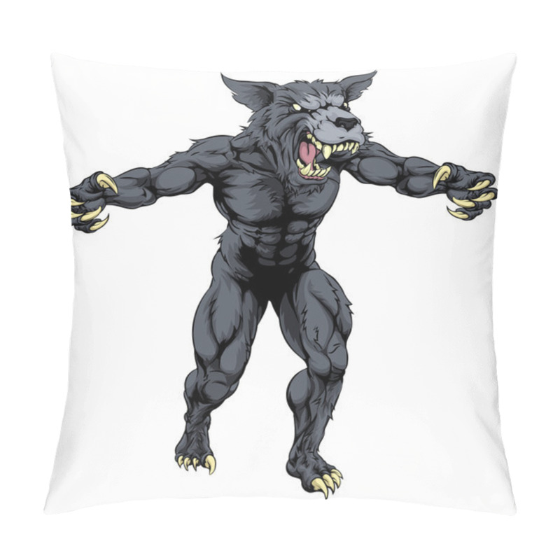 Personality  Wolf Man With Claws Out Pillow Covers