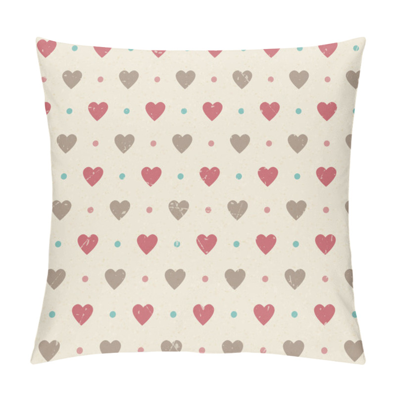 Personality  Valentines Retro Seamless Hearts Pattern Pillow Covers