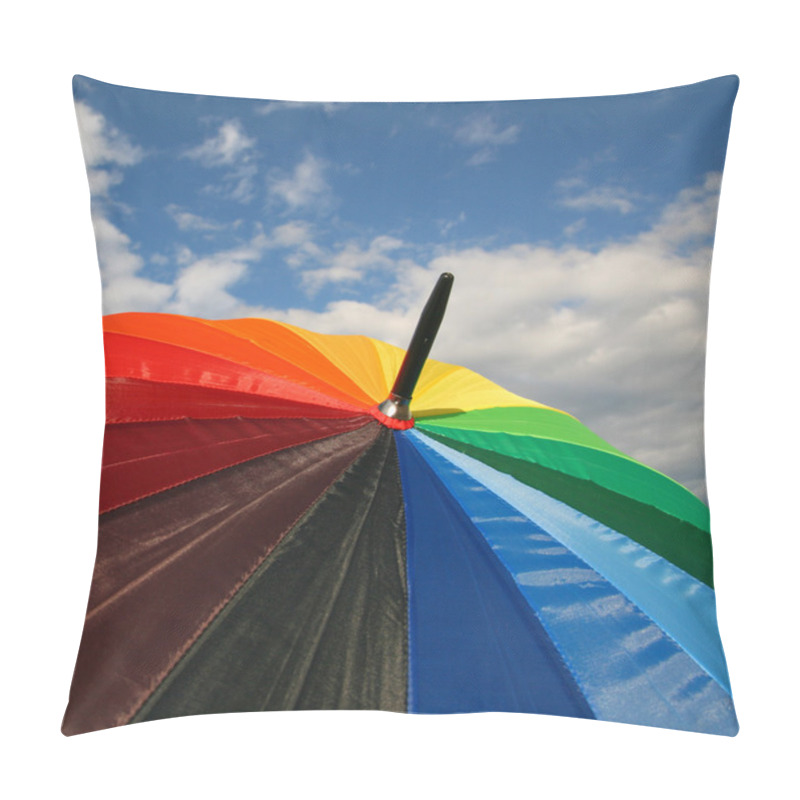 Personality  Umbrella In Blue Sky Waiting Rain Pillow Covers