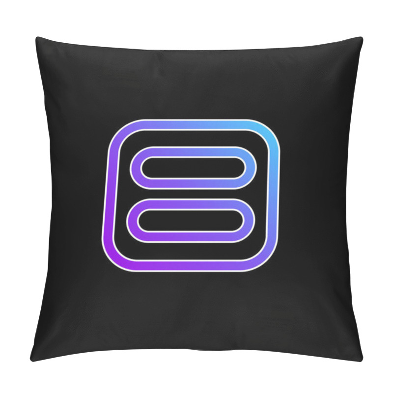 Personality  Activated Blue Gradient Vector Icon Pillow Covers