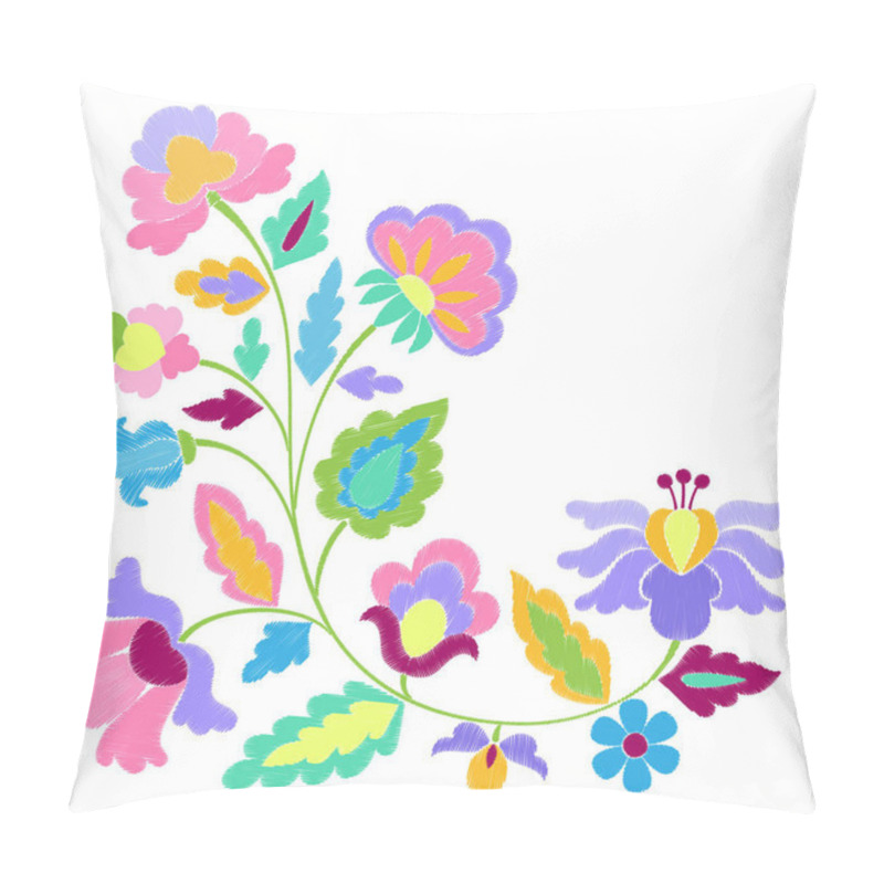 Personality  Fantasy Flowers Embroidery Pattern Pillow Covers