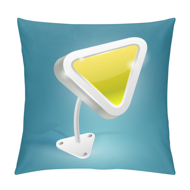 Personality  Yellow Vector Arrow,  Vector Illustration   Pillow Covers