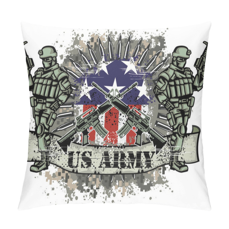 Personality  Combat Coat Of Arms Pillow Covers