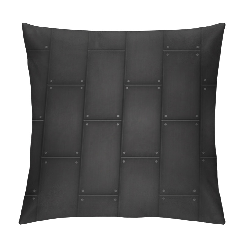 Personality  Grunge Metal Tile Background Pillow Covers