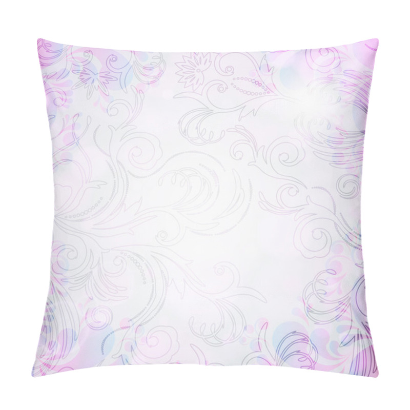 Personality  Abstract Floral Background With East Flowers. Pillow Covers