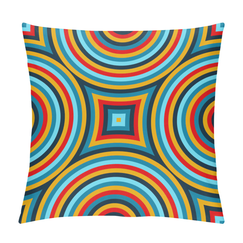 Personality  Bright Ethnic Abstract Background. Seamless Pattern With Symmetric Geometric Ornament.  Pillow Covers