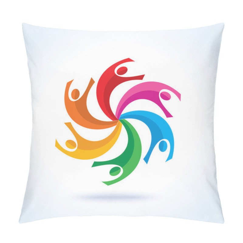 Personality  Teamwork Concept Logo Pillow Covers