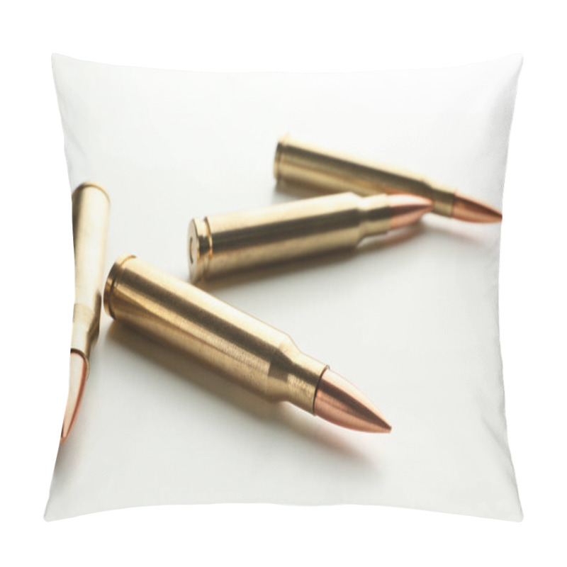 Personality  Rifle Bullets On Background Pillow Covers