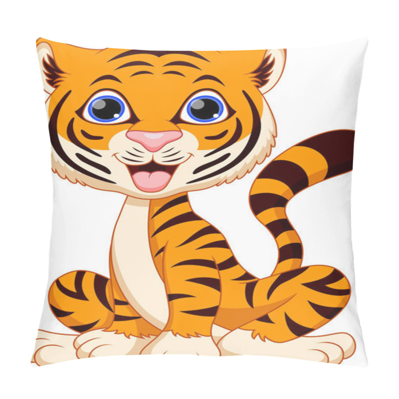 Personality  Tiger Cartoon Pillow Covers