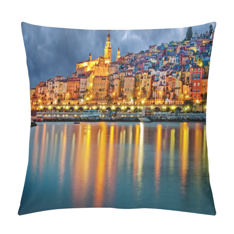 Personality  Provence Village Menton After Sunset Pillow Covers