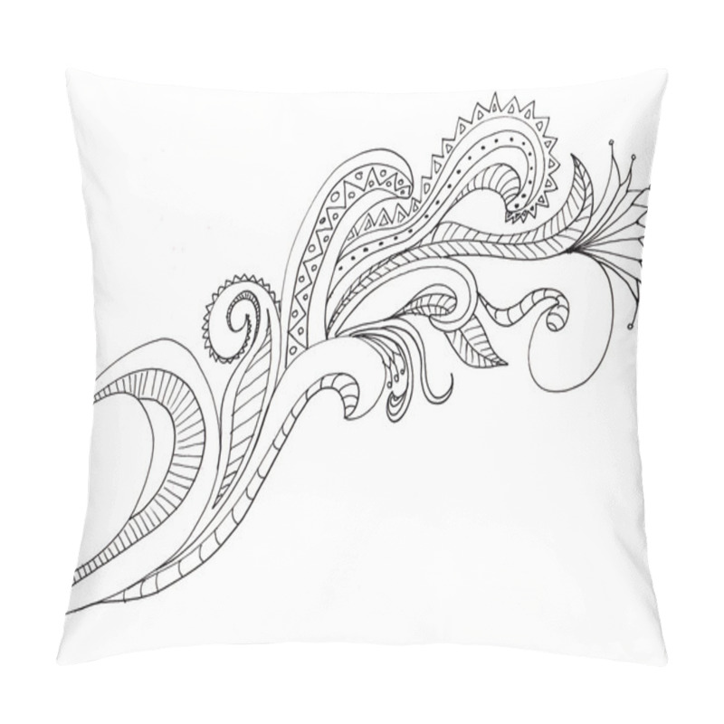 Personality  Hand Drawn Paisleys Pillow Covers