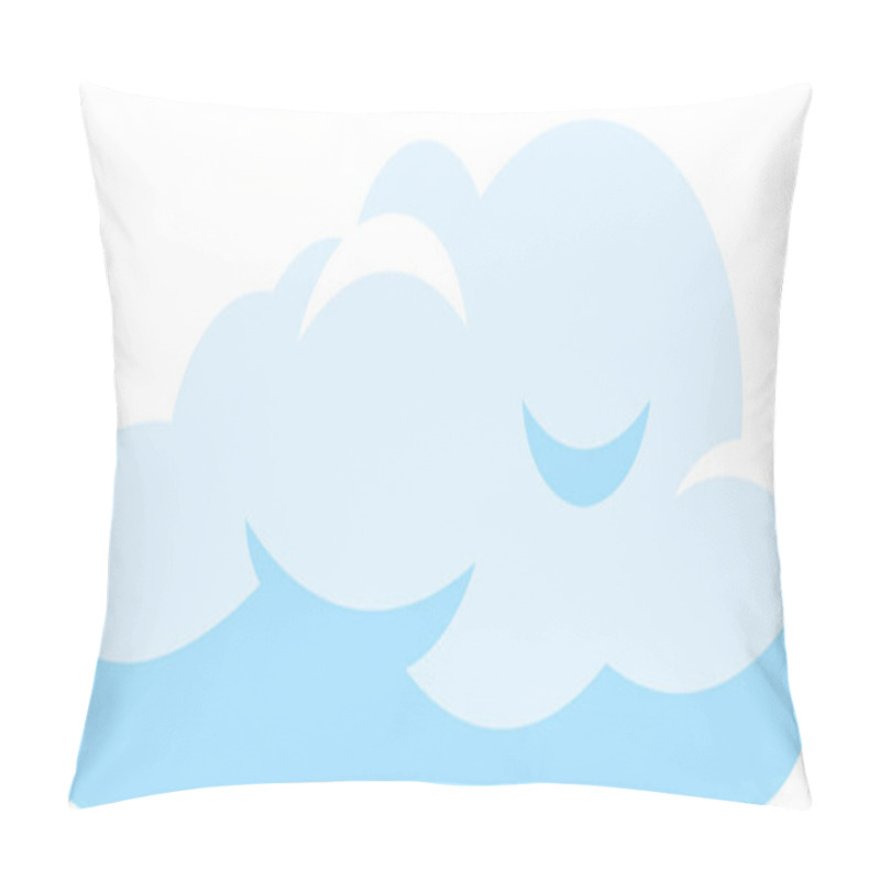 Personality  Light Blue Cloud Floating Gently In A Bright White Sky, Symbolizing Serene Weather And Evoking Feelings Of Peace And Tranquility On A Beautiful Day Pillow Covers