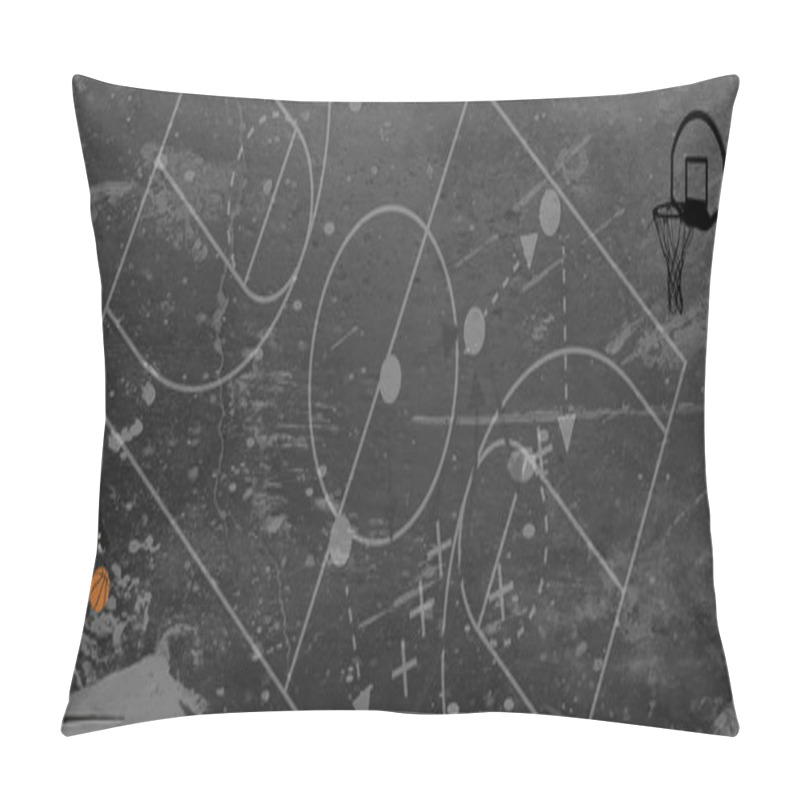 Personality  Basketball Or Street Ball Background Pillow Covers