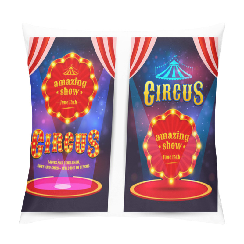 Personality  Poster For The Circus. Pillow Covers