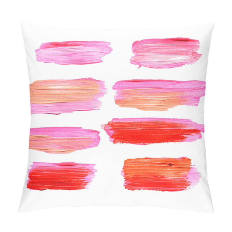 Personality  Set Of Vector Oil Painting Pillow Covers