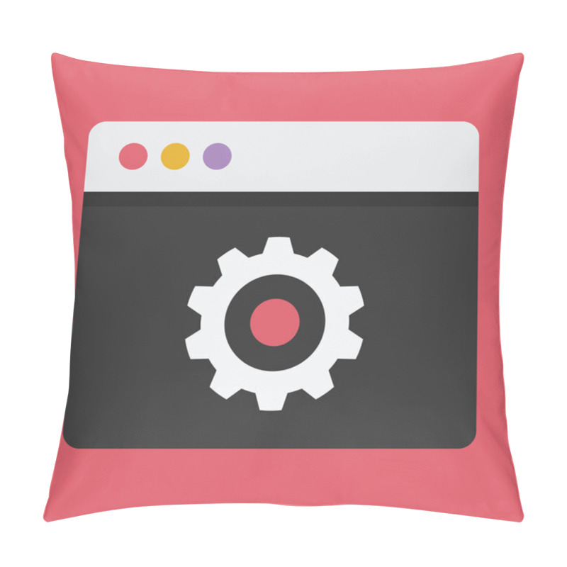 Personality  Vector Browser Settings Icon Pillow Covers