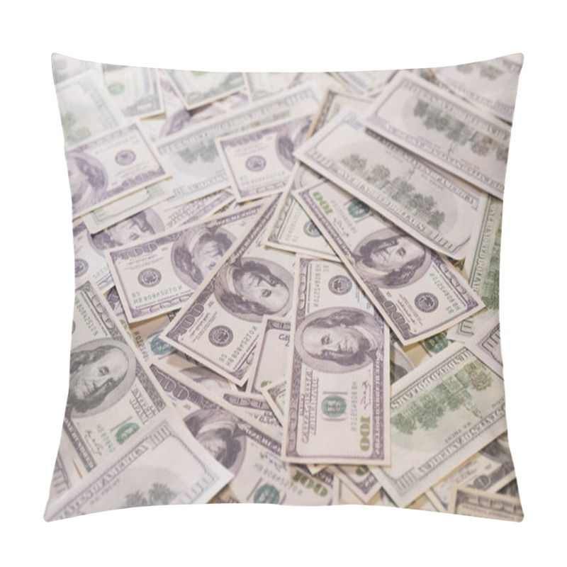 Personality  Heap Of Banknotes Of Us Dollars Pillow Covers