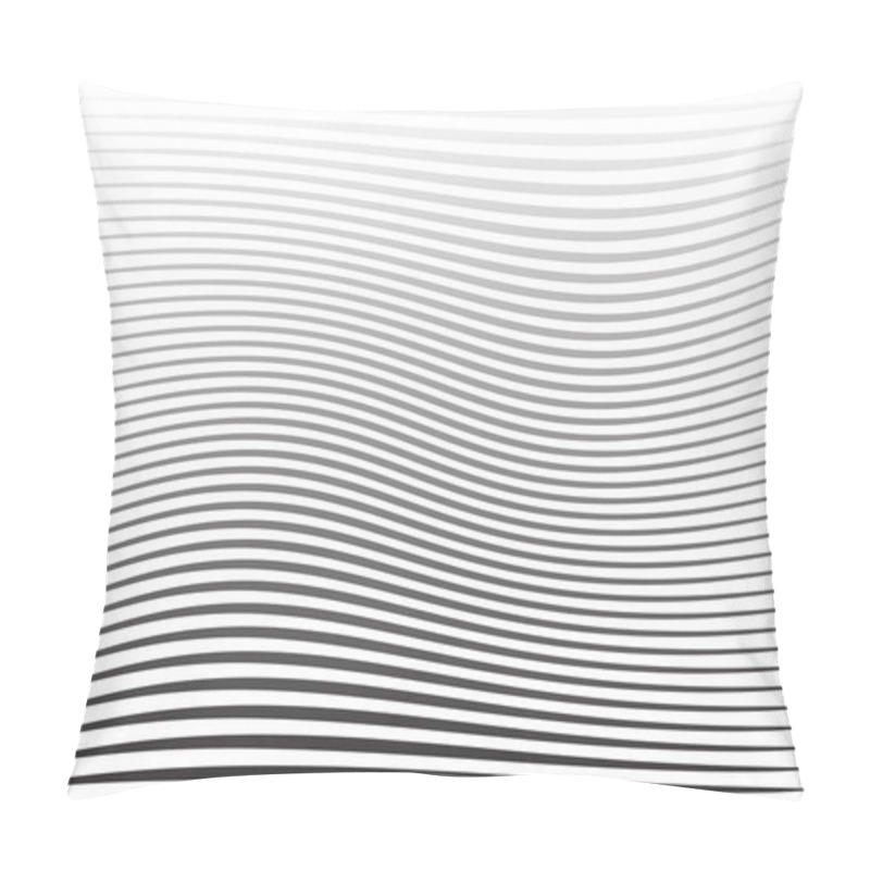 Personality  Abstract Wavy Lines Striped Texture And Background. Vector Art. Pillow Covers