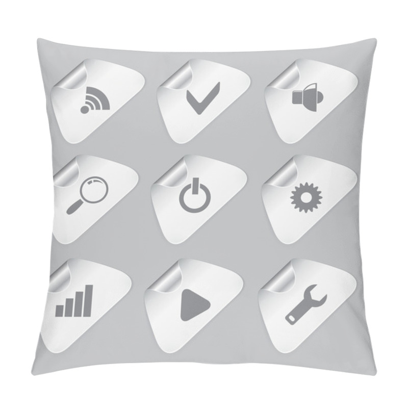 Personality  Editor Tools Icon Set Pillow Covers