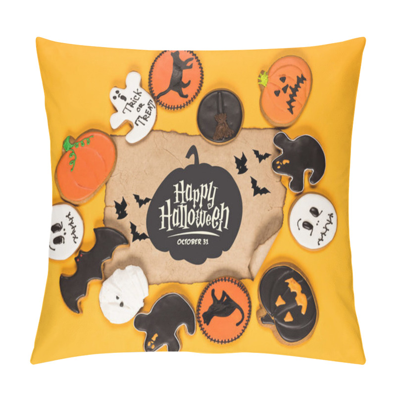 Personality  Frame Of Halloween Cookies Pillow Covers