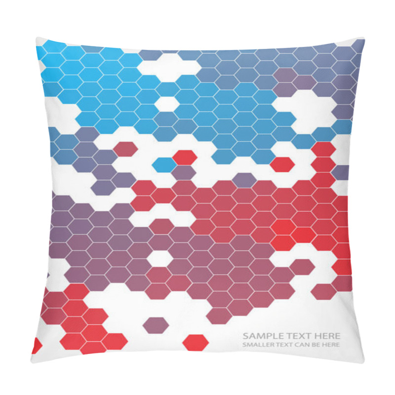 Personality  Abstract Vector Bright Hexagons Background Pillow Covers