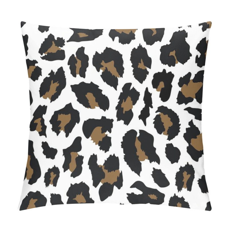 Personality  Leopard Seamless Pattern Design . Vector Illustration Background. Pillow Covers