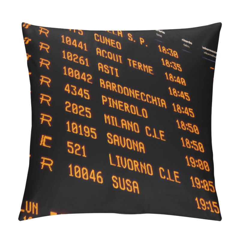 Personality  Rail Station Panel Pillow Covers