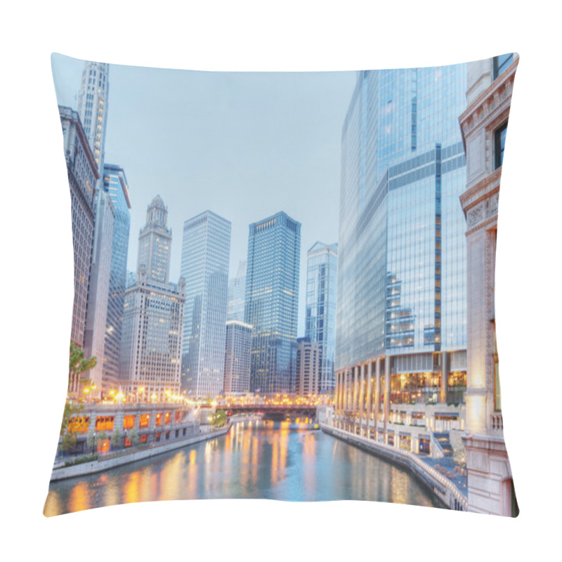 Personality  Chicago Skyline Pillow Covers