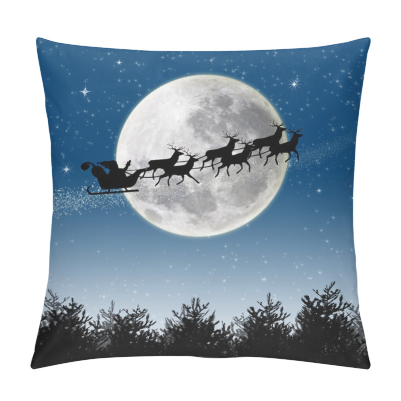 Personality  Santa Reindeer Sleigh Pillow Covers