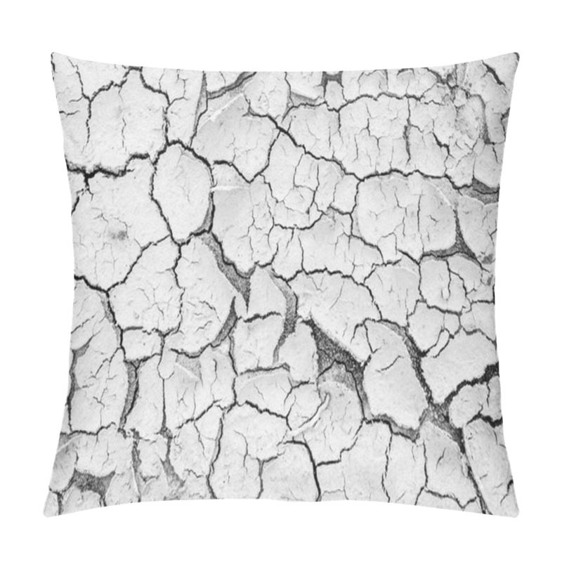 Personality  Cracks In The Soil Due To Drought. Background. Place For Your Text Pillow Covers