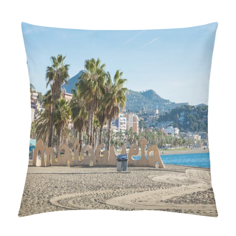 Personality  Malagueta Beach In Malaga, Andalusia Pillow Covers