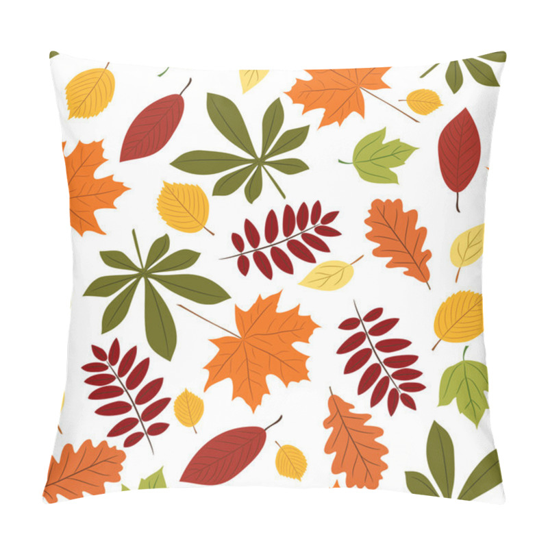 Personality  Seamless With Autumn Leaves Pillow Covers