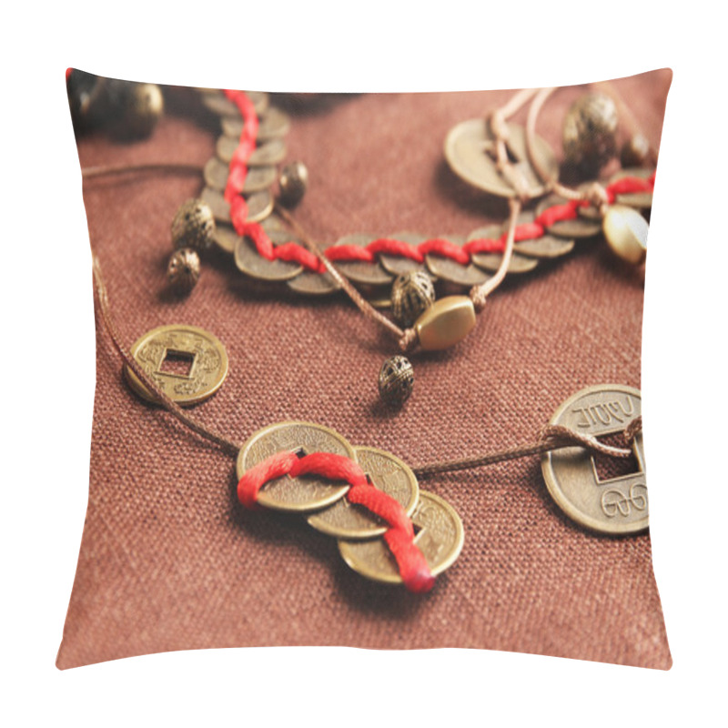 Personality  Feng Shui Coins Pillow Covers