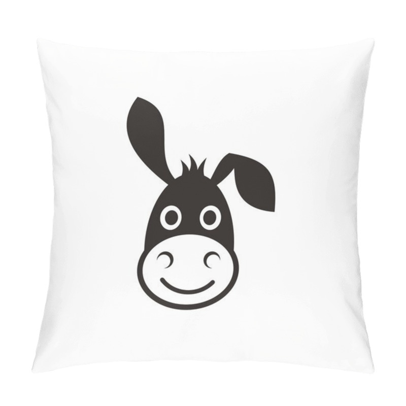 Personality  Donkey Head Icon Pillow Covers