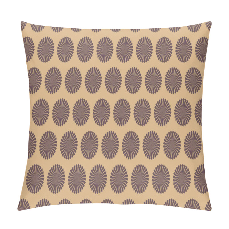 Personality  Elegant Repeating Pattern Of Swirling Circular Motifs On A Warm Beige Background.  Ideal For Website Backgrounds, Textile Prints, Or Packaging Design. Pillow Covers