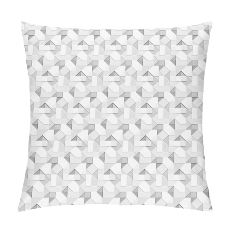 Personality  Grey Optical Squares Pattern Pillow Covers