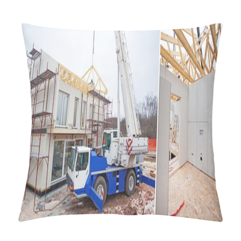 Personality  Prefabricated House Building Pillow Covers