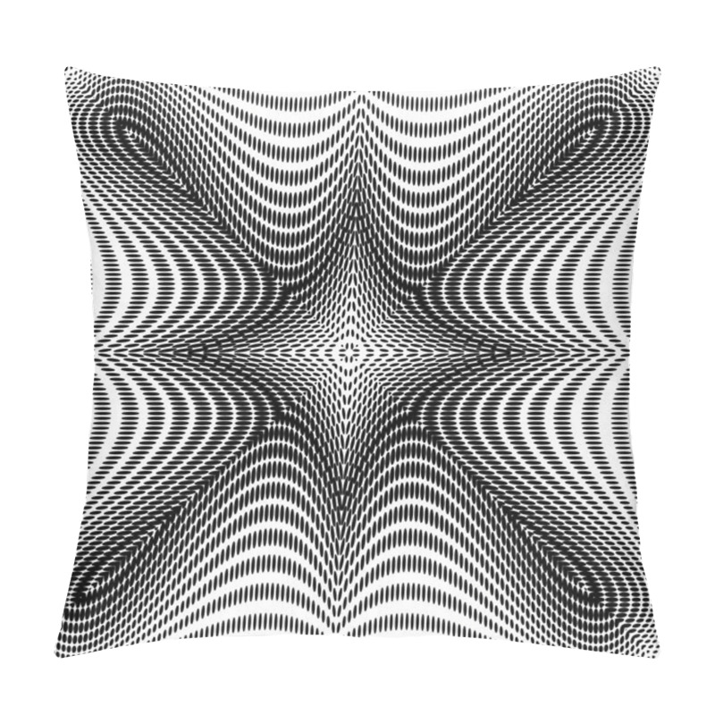 Personality  Design Monochrome Symmetric Dots Background Pillow Covers