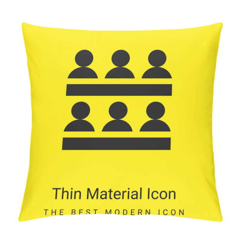 Personality  Association Minimal Bright Yellow Material Icon Pillow Covers