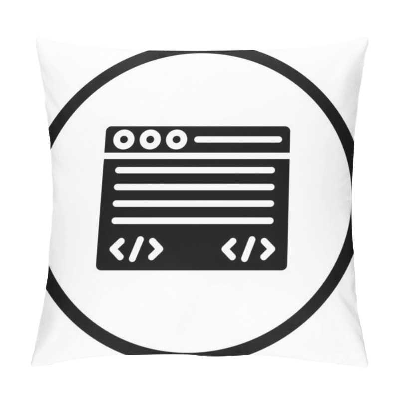 Personality  Command Line Vector Icon Design Illustration Pillow Covers