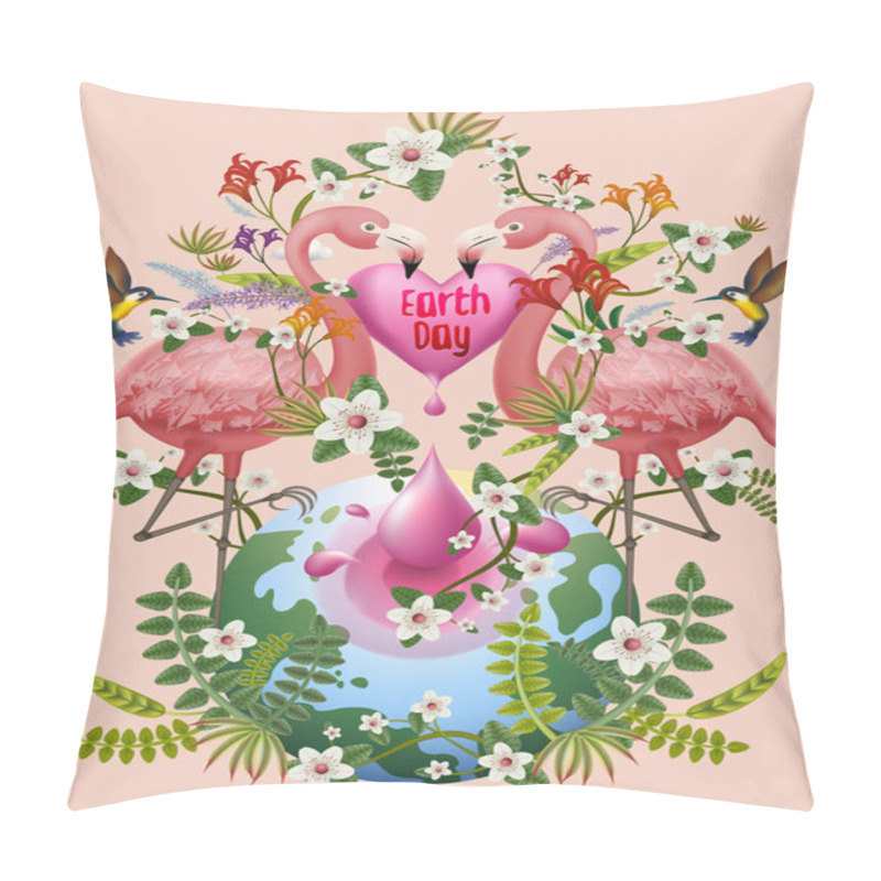 Personality  Earth Day Illustration Pillow Covers