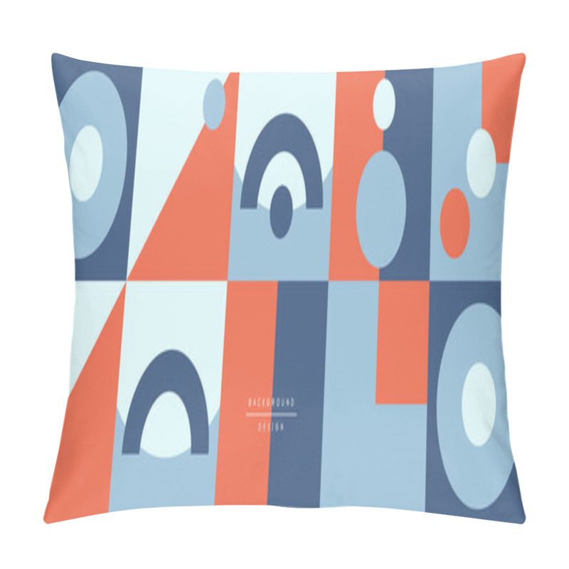 Personality  Neo Memphis Geometric Pattern With Circles, Squares And Lines. Pop Art Abstract Background For Covers, Banners, Flyers And Posters And Other Templates Pillow Covers