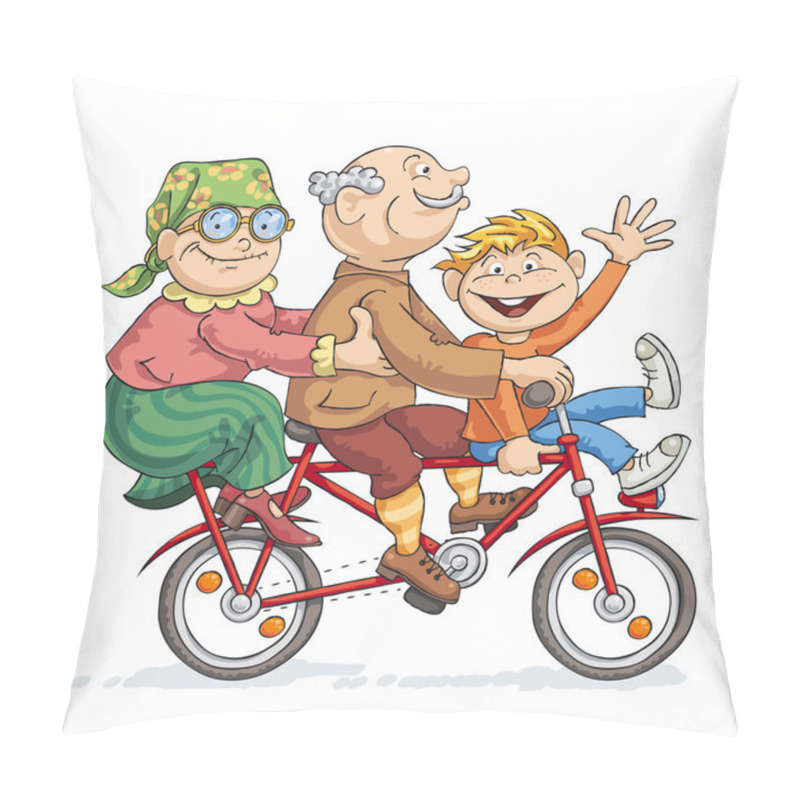 Personality  Fun Bike Ride Pillow Covers